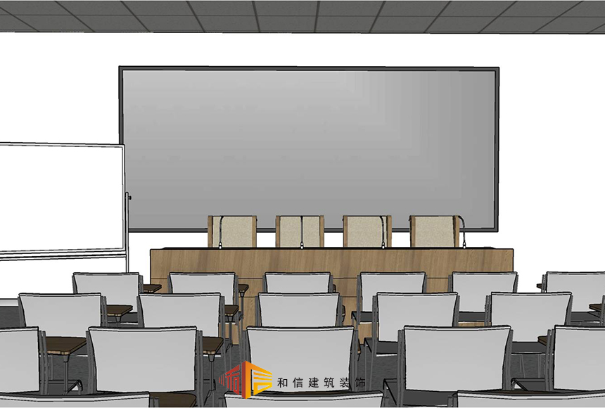 成都市機投鎮(zhèn)執(zhí)法大隊辦公室裝修設計