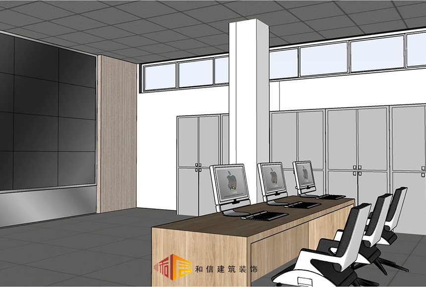 成都市機投鎮(zhèn)執(zhí)法大隊辦公室裝修設計
